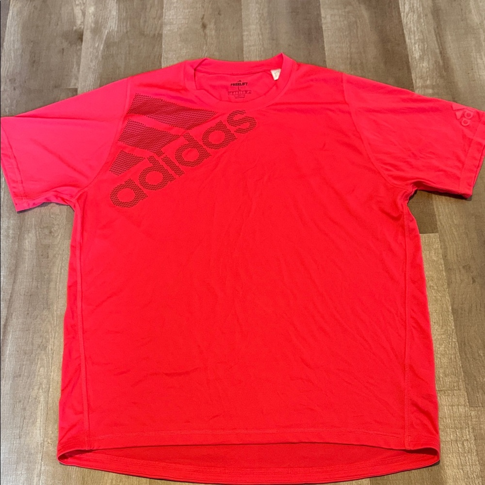 Adidas Men's Bold Red Short Sleeve Tee